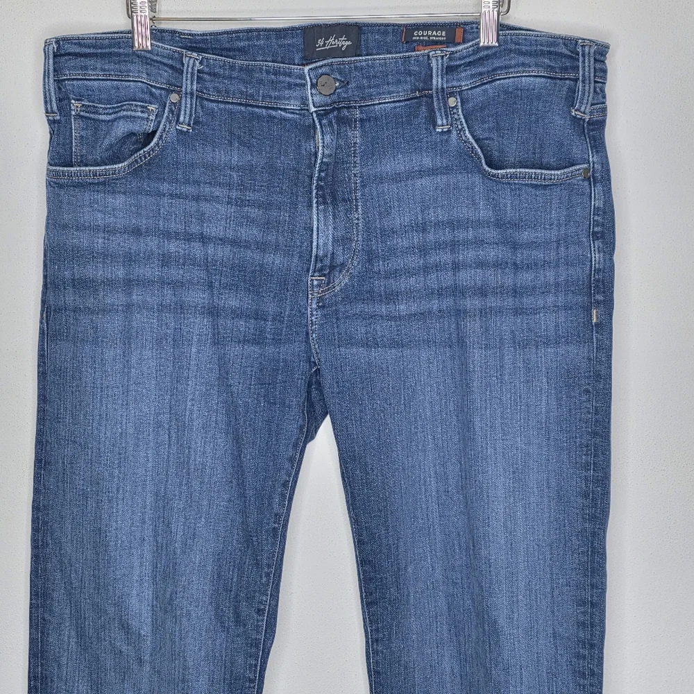 34 Heritage Courage‎ Mid-Rise Straight Leg Medium Wash Blue Jeans 40 x 27